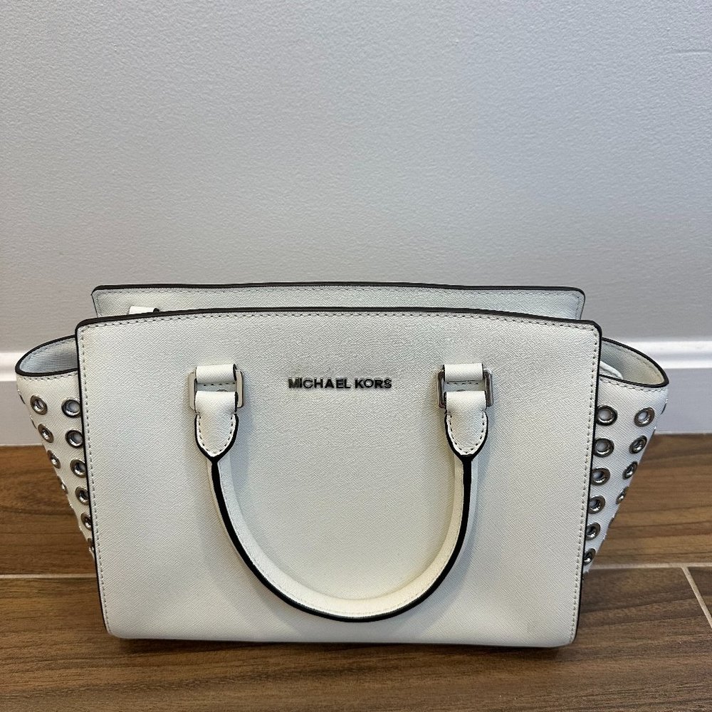 White Michael Kors Satchel